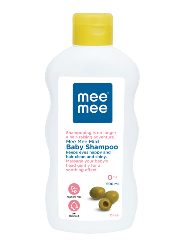 Mee Mee Mild Baby Shampoo, Infused with grapefruit extracts and tear-free formula for nourishing Babies Hair(500ml)